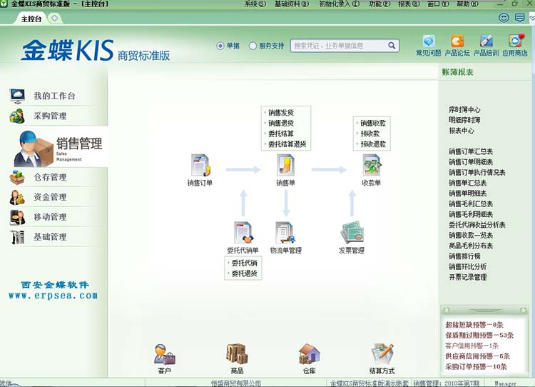 金蝶kis商贸标准版6.0销售管理