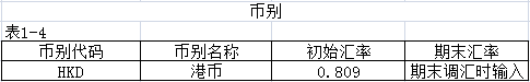 金蝶kis财务软件教程之标准版初始化币别设置